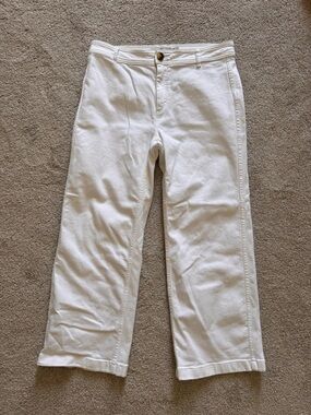 Vineyard Vines High-Rise Wide Leg white pants size 29